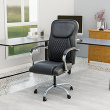 טען את התמונה לגלריה , כורסת מנהלים מרופדת בשחור