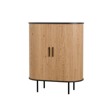 טען את התמונה לגלריה , קונסולת כניסה מודרנית בצבע אלון משולב שחור