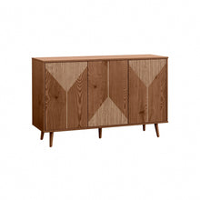 טען את התמונה לגלריה , קונסולת כניסה מרהיבה בצבע אגוז