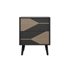 טען את התמונה לגלריה , שידת צד מודרנית ומעוצבת בשחור