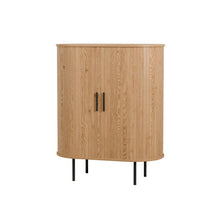 טען את התמונה לגלריה , קונסולת כניסה מודרנית בצבע אלון