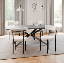 טען את התמונה לגלריה , רביעיית כיסאות פינת אוכל מהודרים ומודרניים