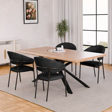 טען את התמונה לגלריה , כיסאות פינת אוכל בצבע שחור