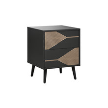 טען את התמונה לגלריה , שידת צד מודרנית ומעוצבת בשחור