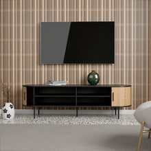 טען את התמונה לגלריה , מזנון יוקרתי ומודרני אלון בשילוב שחור פתוח