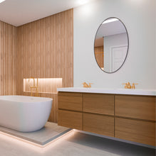 טען את התמונה לגלריה , מראה מעוצבת אובלית מודרנית ויוקרתית