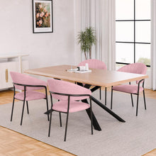 טען את התמונה לגלריה , כיסאות פינת אוכל בצבע ורוד
