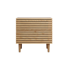 טען את התמונה לגלריה , זוג שידות בעלות שתי מגירות בצבע אלון