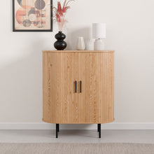 טען את התמונה לגלריה , קונסולת כניסה מודרנית בצבע אלון