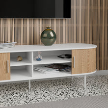 טען את התמונה לגלריה , מזנון יוקרתי ומודרני אלון בשילוב לבן פתוח