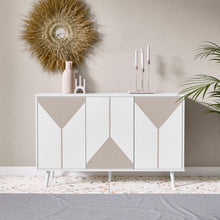 טען את התמונה לגלריה , קונסולת כניסה מרהיבה בצבע לבן