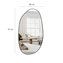 טען את התמונה לגלריה , מראה מעוצבת מודרנית בעיצוב אי סימטרי - מידות