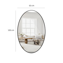 טען את התמונה לגלריה , מראה מעוצבת אובלית מודרנית ויוקרתית מידות