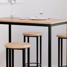 טען את התמונה לגלריה , שולחן בר כולל 4 כסאות