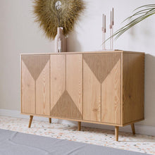 טען את התמונה לגלריה , קונסולת כניסה מרהיבה בצבע אלון