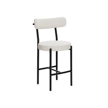 טען את התמונה לגלריה , כיסא בר יוקרתי ומהודר בצבע לבן