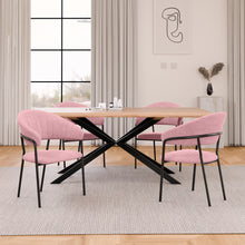 טען את התמונה לגלריה , כיסאות פינת אוכל בצבע ורוד