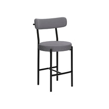 טען את התמונה לגלריה , כיסא בר יוקרתי ומהודר בצבע אפור