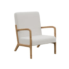 טען את התמונה לגלריה , כורסת סלון מעוצבת בריפוד יוקרתי לבן