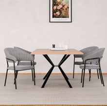 טען את התמונה לגלריה , כיסאות פינת אוכל בצבע אפור