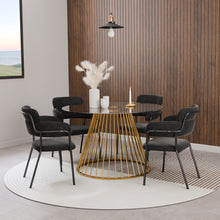 טען את התמונה לגלריה , כיסאות פינת אוכל יוקרתיים בשחור