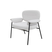טען את התמונה לגלריה , כורסא מעוצבת ומודרנית לבן שמנת