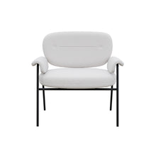טען את התמונה לגלריה , כורסא מעוצבת ומודרנית לבן שמנת
