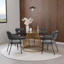 טען את התמונה לגלריה , כיסאות פינת אוכל יוקרתיים באפור