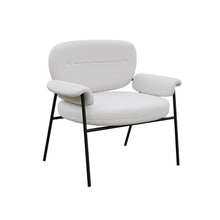 טען את התמונה לגלריה , כורסא מעוצבת ומודרנית לבן שמנת