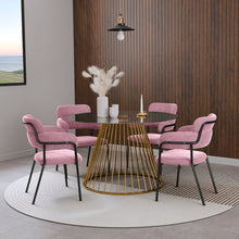 טען את התמונה לגלריה , כיסאות פינת אוכל יוקרתיים בורוד