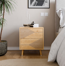 טען את התמונה לגלריה , שידת צד מודרנית ומעוצבת באלון