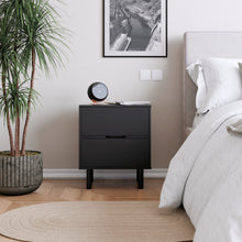 טען את התמונה לגלריה , זוג שידות יוקרתיות בשחור