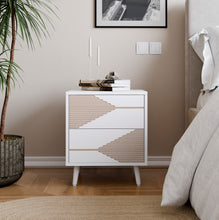 טען את התמונה לגלריה , שידת צד מודרנית ומעוצבת בלבן