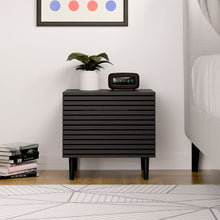 טען את התמונה לגלריה , זוג שידות בעלות שתי מגירות בשחור