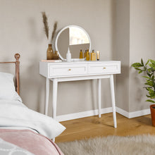 טען את התמונה לגלריה , שידת איפור מרהיבה לבן