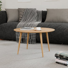 טען את התמונה לגלריה , שולחן סלון עגול אלון