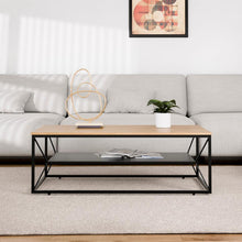 טען את התמונה לגלריה , שולחן סלון מודרני צבע אלון