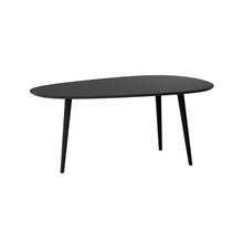 טען את התמונה לגלריה , שולחן סלון אובלי מודרני בצבע שחור