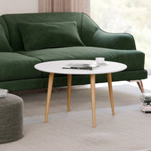 טען את התמונה לגלריה , שולחן סלון עגול לבן