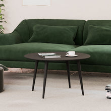 טען את התמונה לגלריה , שולחן סלון עגול שחור