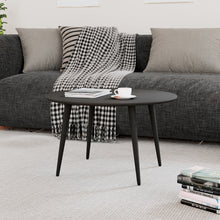 טען את התמונה לגלריה , שולחן סלון עגול שחור