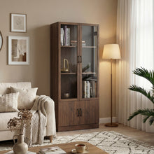 טען את התמונה לגלריה , ויטרינה מעוצבת עם דלתות זכוכית ובמגוון צבעים לבחירה