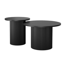 טען את התמונה לגלריה , זוג שולחנות מדורגים מודרניים עגולים במגוון צבעים
