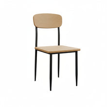 טען את התמונה לגלריה , כיסא פינת אוכל מודרני ציפוי PVC אלון