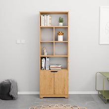 טען את התמונה לגלריה , ספריית מדפים מעוצבת בצבע אלון