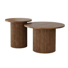 טען את התמונה לגלריה , זוג שולחנות מדורגים מודרניים עגולים במגוון צבעים