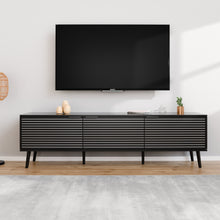 טען את התמונה לגלריה , מזנון מודרני גודל 160 ס"מ צבע שחור