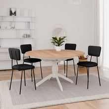 טען את התמונה לגלריה , רביעית כיסאות מעוצבים ומרופדים בשחור