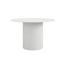 טען את התמונה לגלריה , שולחן פינת אוכל עגול בעיצוב מודרני צבע לבן