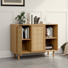 טען את התמונה לגלריה , קונסולה מעוצבת בסטייל סקנדינבי דלת פתוחה